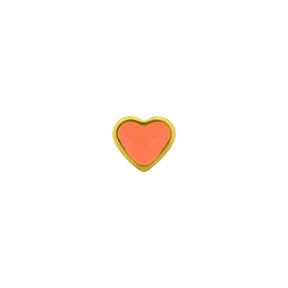 Caflon Heart 6mm Bright Orange