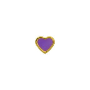 Caflon Heart 6mm Purple