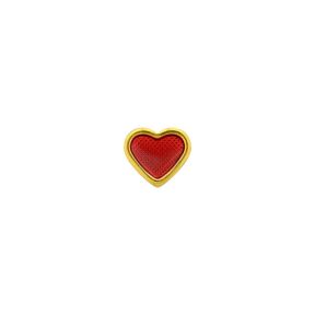 Caflon Heart 6mm Ruby Red
