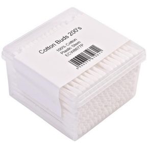 Plastic Stem Cotton Buds Box x 200